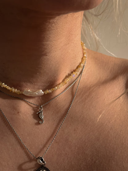 Tragefoto Kette LIVIN BY SEA von MoonGypsea Seepferdchen