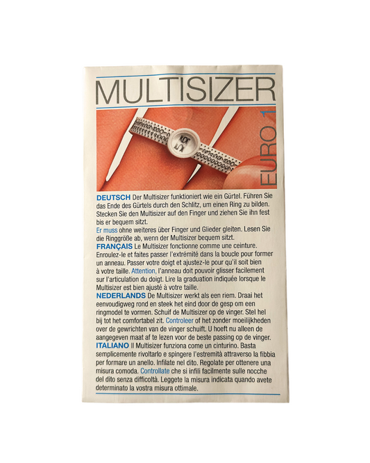 Abbildung Verpackung vom Ringsizer Ringgrößenmesser
