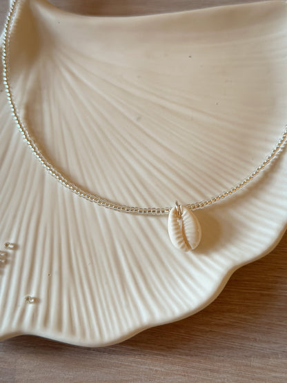 Choker Perlenkette MERMAID - MoonGypsea mit silbernen Perlen